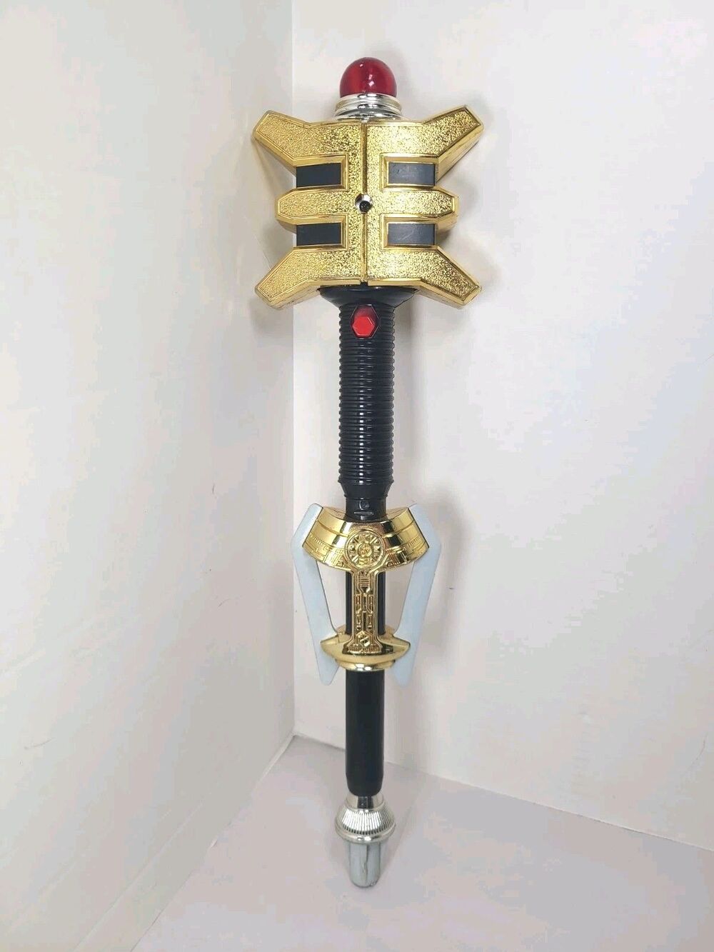 Bandai 1996 Mighty Morphin Power Rangers Zeo Golden Power Staff Lights No Sound